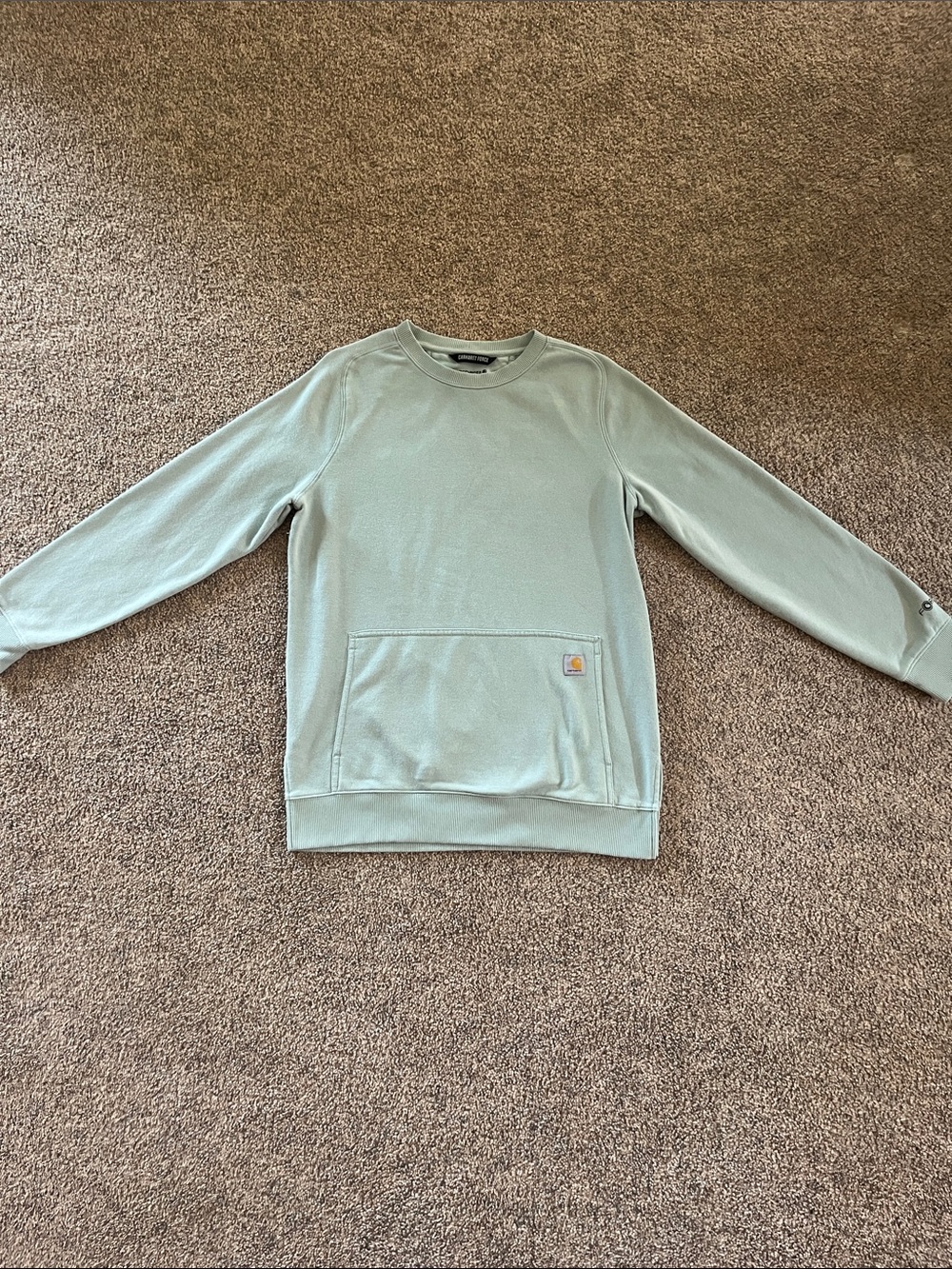 Carhartt Women’s Mint Green Crewneck Sweatshirt Medium